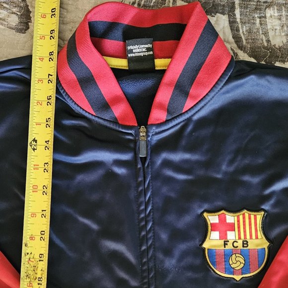Men’s FCB Barcelona Soccer Track Jacket Blue-Red Size Medium - Picture 1 of 10